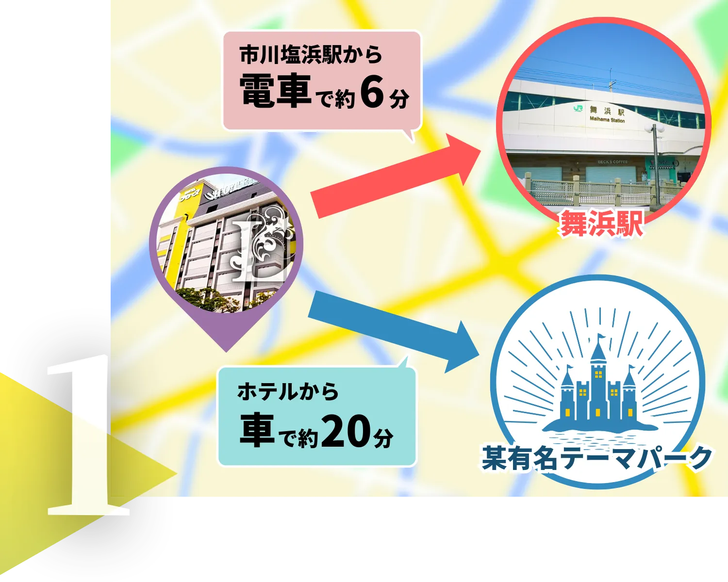 ホテル ラ・セーヌ 市川からのアクセス情報